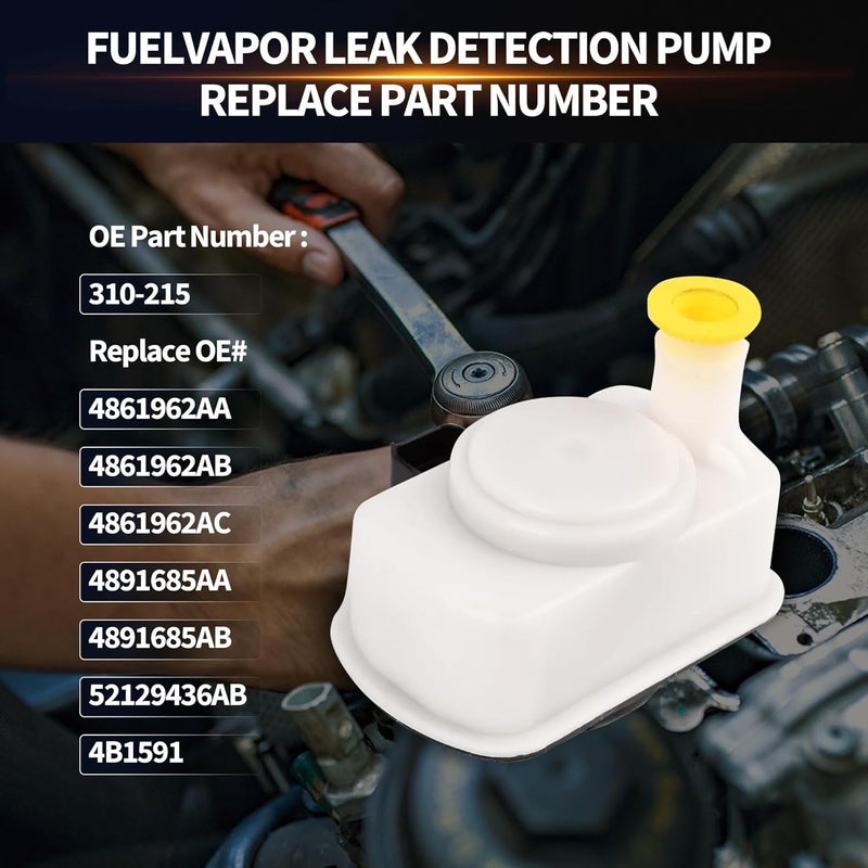 OXCANO 310-215 Evaporative EVAP Emissions System Leak Detection Pump Compatible with Chrysler Dodge Jeep Ram Replace # 4B1591 ESM1001 4861962AA 4891685AA 52129436AB 4861962AB 4861962AC 4891685AB - Image 2